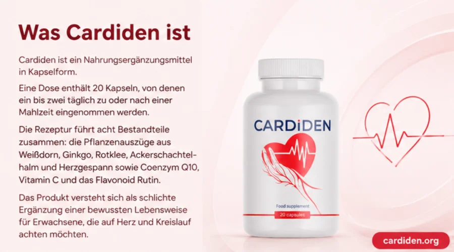 Cardiden Kapseln — Nahrungsergänzungsmittel im Überblick